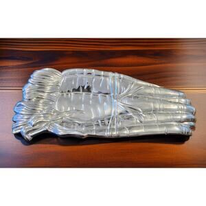 Fitz and Floyd Pewter Carrot Spoon Rest Vintage